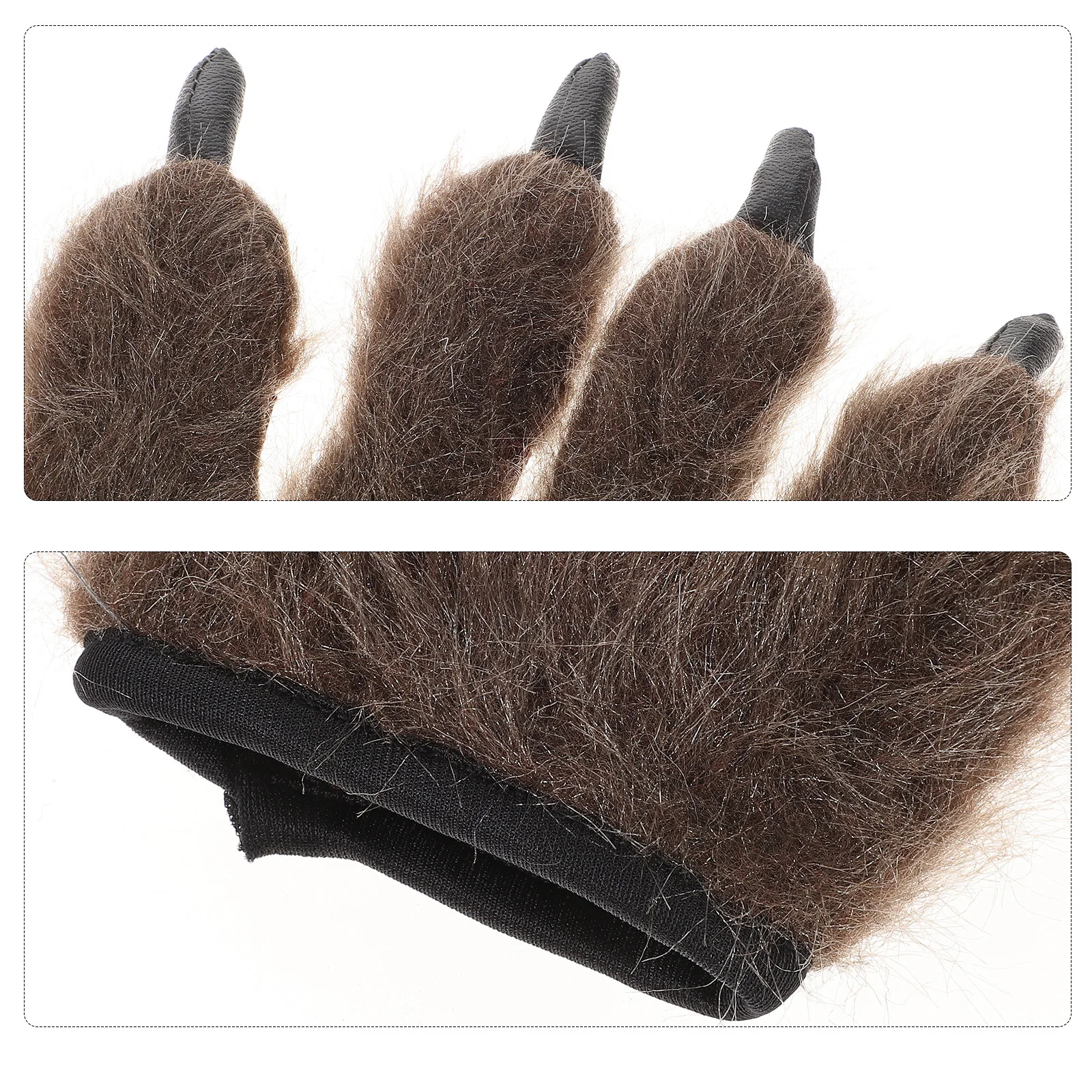 

1 Pair Gloves Soft Stretchy Horror Costume For Halloween Masquerade Carnival Party Devil Paws Gloves Polyester Glove