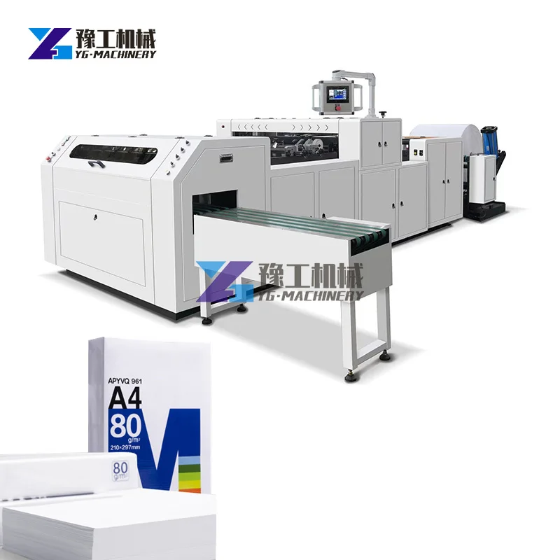 Fully Automatic A4 Size Cutting A4 Paper Making Machine Common Bond Paper A4 A3 Cutting Machine