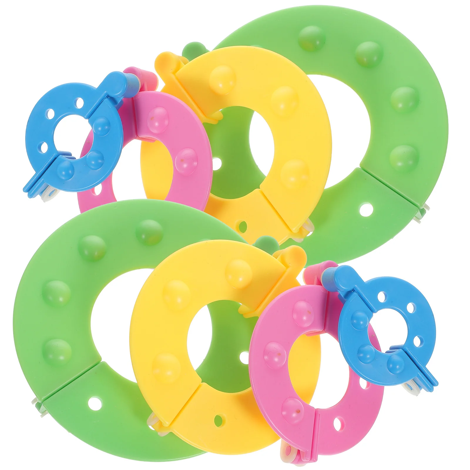 

8Pcs Pompom Maker Fluff Ball Kit 4 Sizes Included Strong ABS Pom Material for Handmade Wool Crafts Pompom Makers