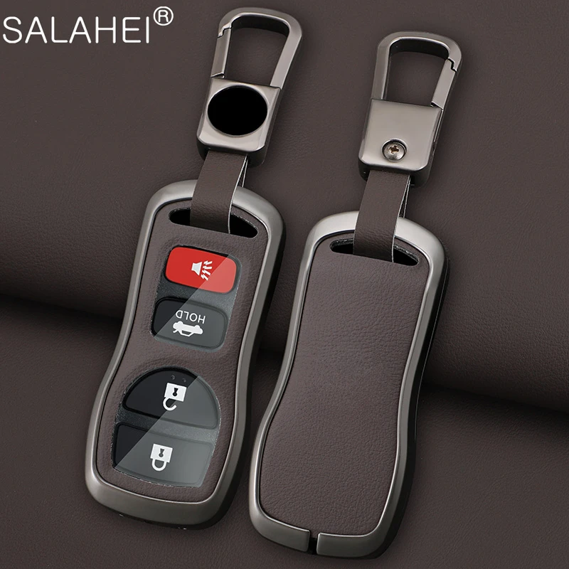 

Car Key Case Cover Holder For Nissan X-trail T33 Qashqai J12 Juke Ariya Altima Teana Kicks Tiida Pathfinder Pulsar Note Infiniti