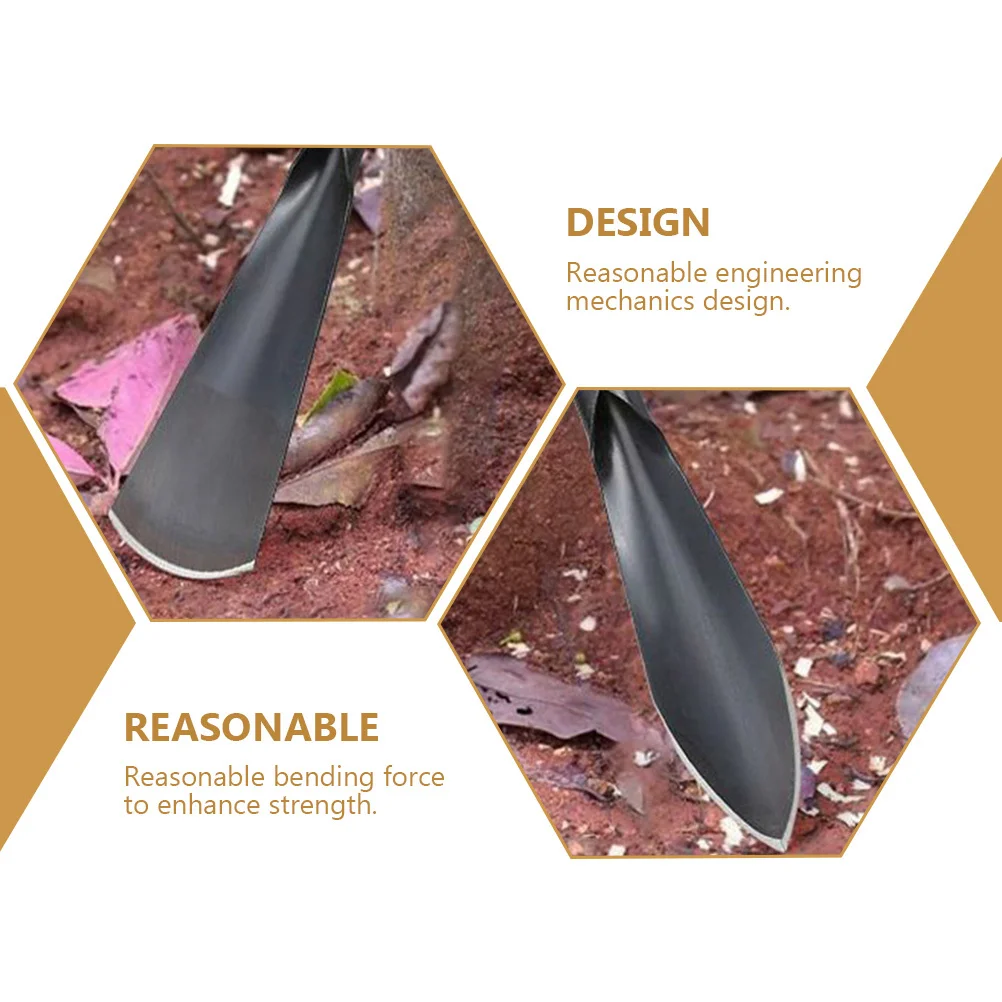 

2 pcs Planting Tools Lightweight Metal Spade Wooden Handle Garden Handheld Shovel Vegetable Transplanting Weeding Tool Gardening