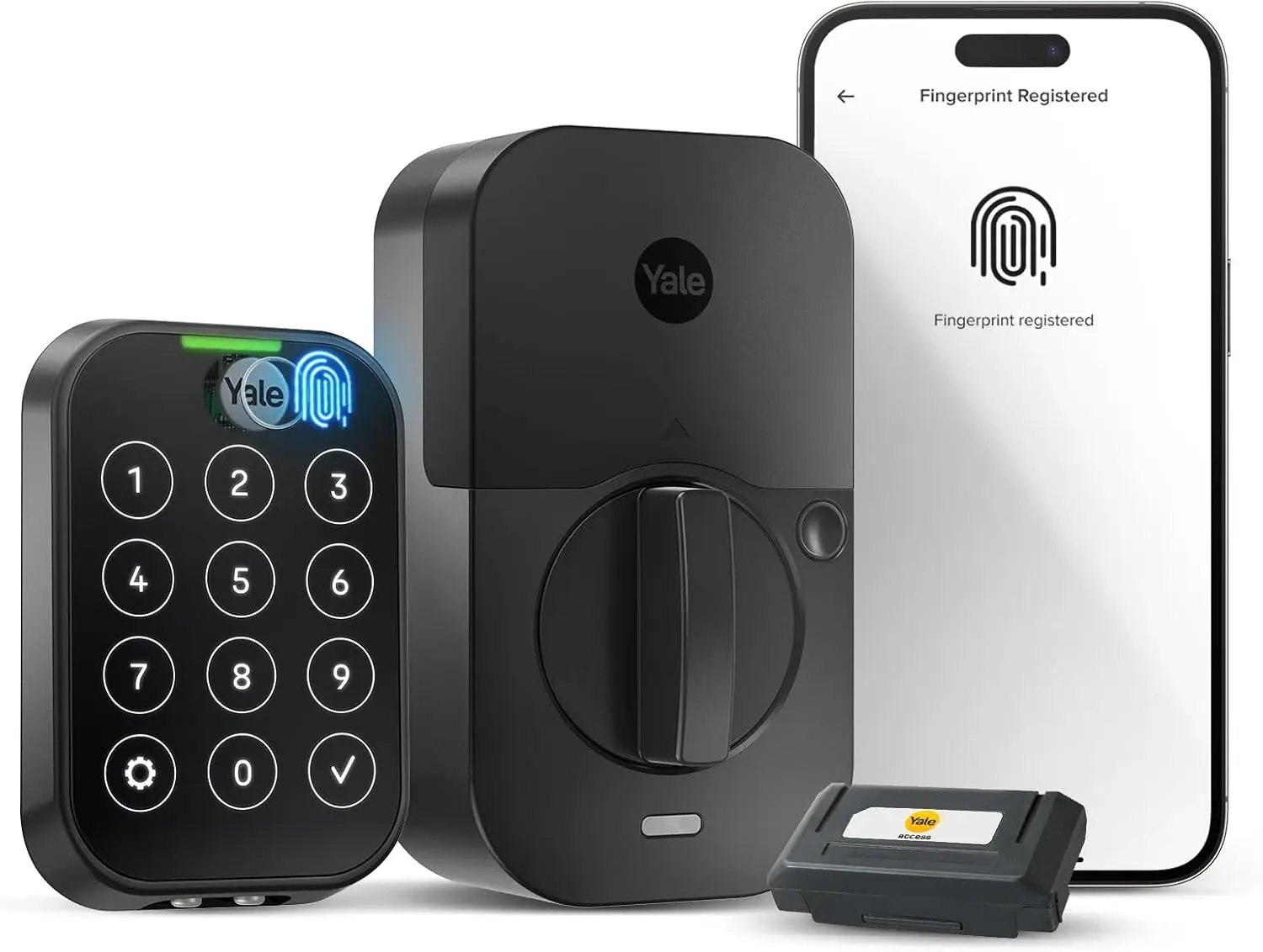 Entry Door Lock with Wi-Fi Connected Touch Keypad and Fingerprint