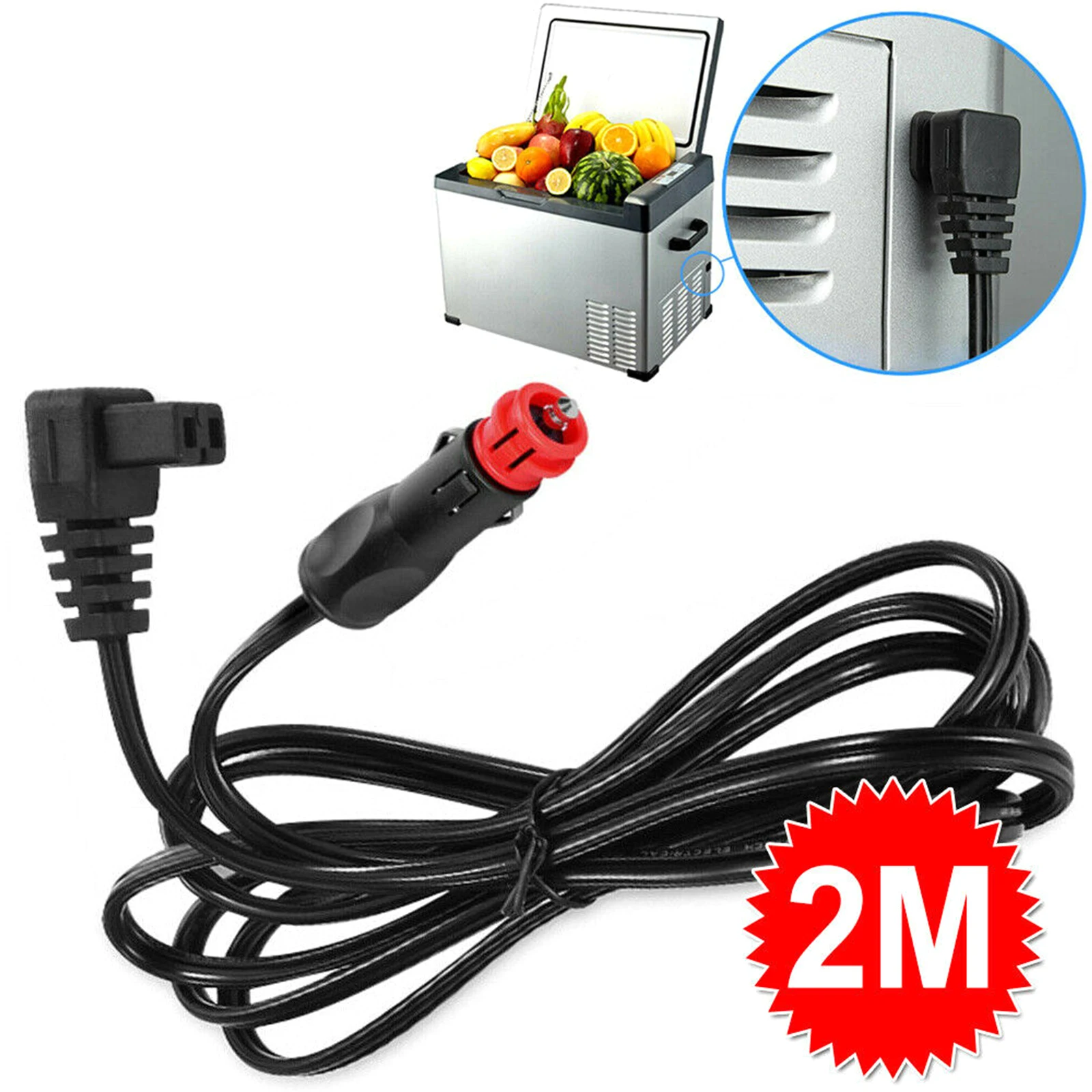 

2M Car Fridge Extension Cable Cigarette Lighter Plug Car Fridge Power Adapter 3.5M Cigarette Lighter Plug Extension Power Cable