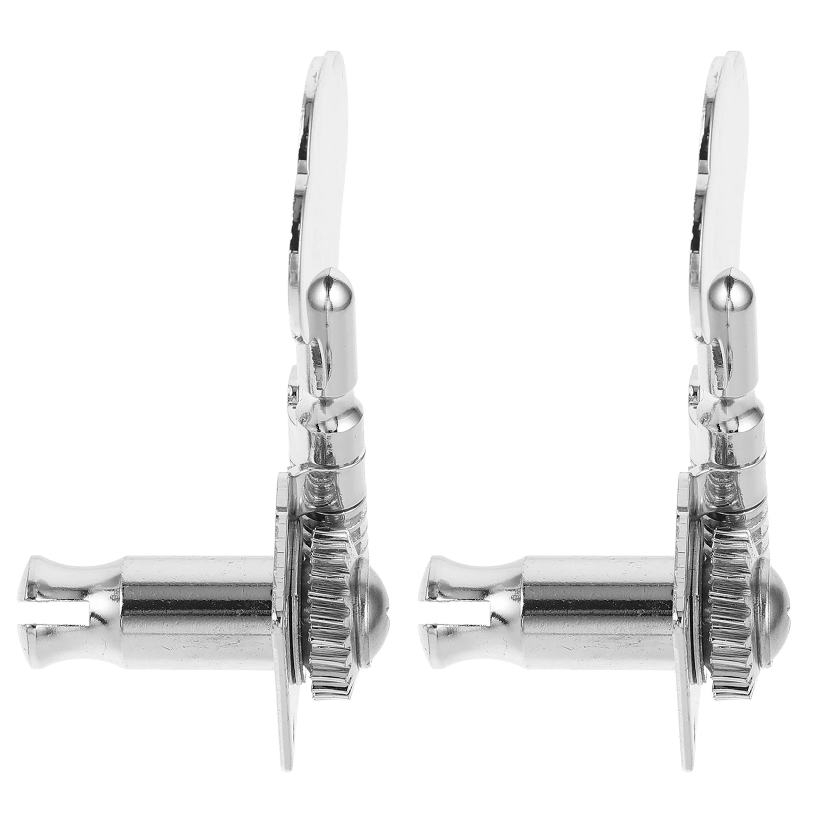 

2 Pcs Bass Buttons Guitar Tuning Knob Parts Replacement Tuners Head Peg Zinc Alloy Key