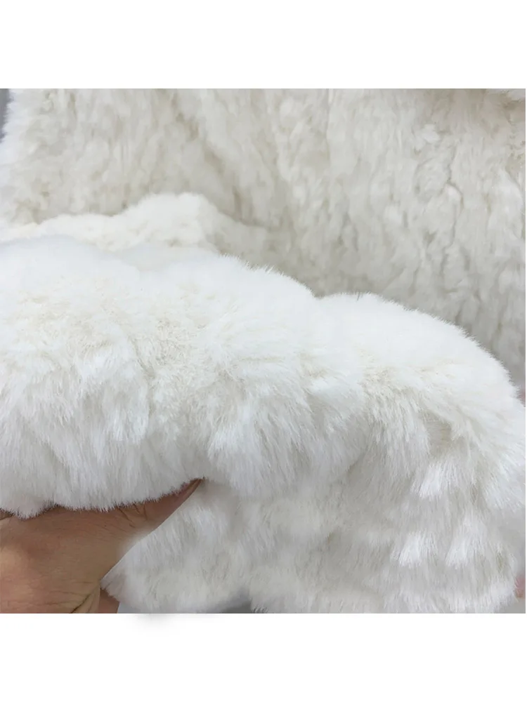 2025 ملابس نسائية معطف فرو صناعي قصير وسميك وشتاء جديد 1115