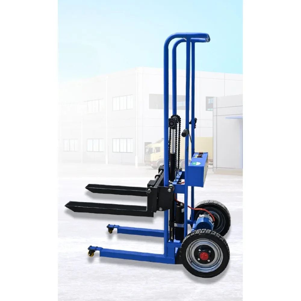 Fully electric lifting hydraulic loading and unloading portable small transport forklift