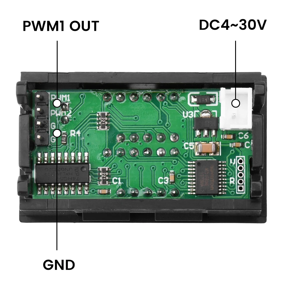 Dc 4-30V Digital Display Pwm Pulse Frequency With Adjustable Duty Cycle Square Wave Rectangular Wave Signal Generator