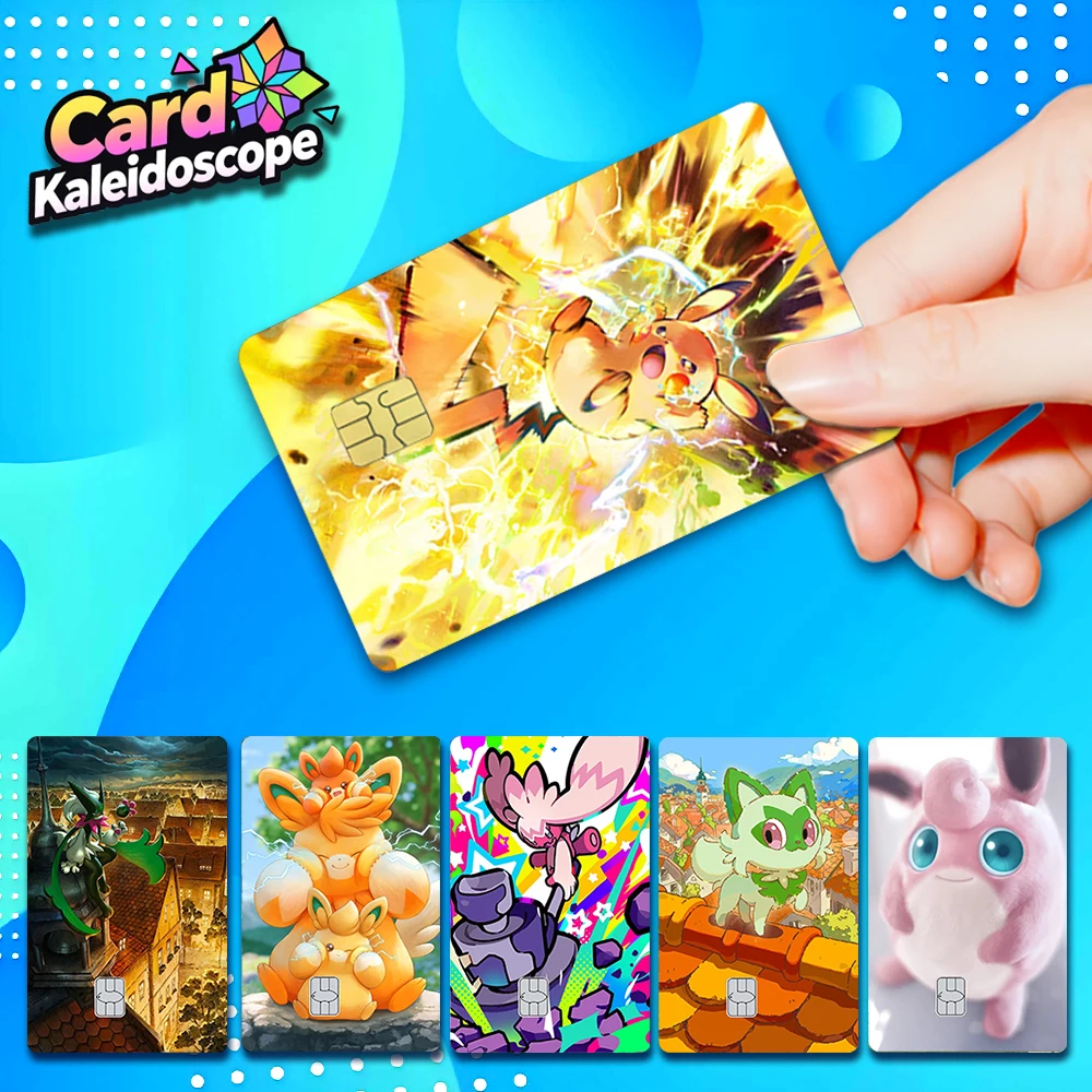 

【S7】 Иллюстрация карточки PTCG Pocket Card ‌ Стильные наклейки для кредитных карт VISA, JCB, Mastercard и других банковских карт