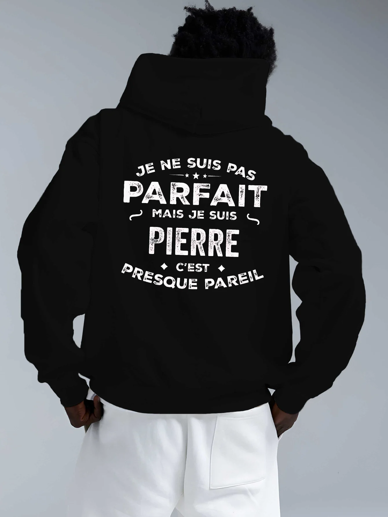 French Slogan Hoodi…