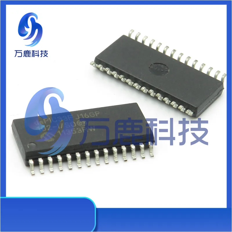 Dspic33Fj16Gp102-I/So 16Kb, Flash, 1024Bytes-Ram, 16Mips, 21I/O, 16-Bit Family, Nanowatt Soic-28