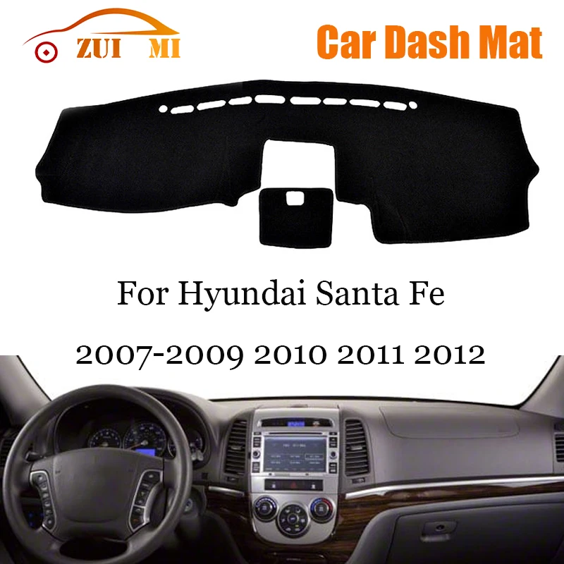 

ZUIMI Dashboard Cover Dash Mat Dashmat For Hyundai Santa Fe 2007~2019 2010 2011 2012 Dash Board Cover Pad Sun Shade