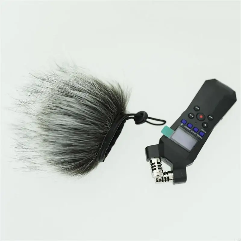 462B Furry Outdoor Microphone Windscreen Muff for ZOOM H1 Essential Handheld Digital Recorders Microphone Windscreen Cover