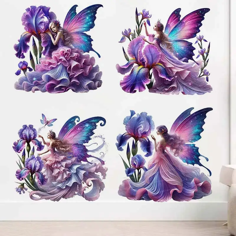 Enchanting Irish Fairy Wall Sticker Girl Room Decor Bathroom Toilet Living Room Decor Cabinet Refrigerator Home Decors M1113