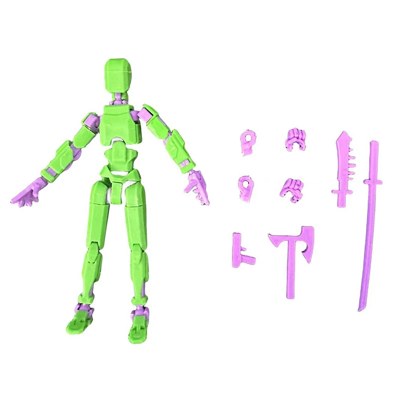 Multi-Jointed Movable Shapeshift Robot 2.0 3D Printed Mannequin Dummy 13 Action Figures Toys Kids Adults Parent-children Game