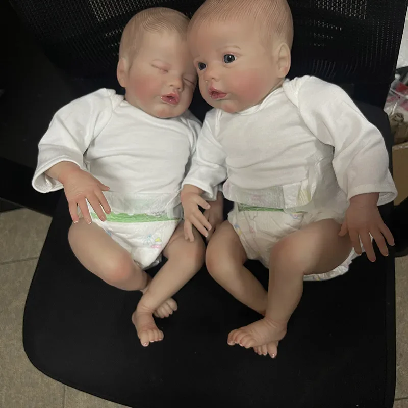 48cm 리본 인형 잠자는/깨어있는 프리미어스 신생아 크기 실물 같은 3D 피부와 보이는 정맥 무네카 리본