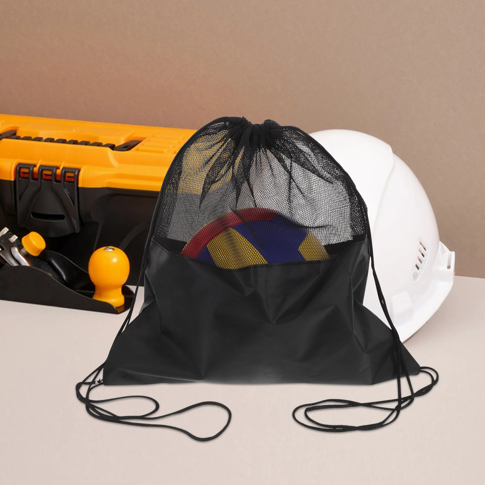 

Large Capacity Motorcycle Bag Oxford Cloth Drawstring Sports Storage Pouch for Football Basketball Outdoor Sports