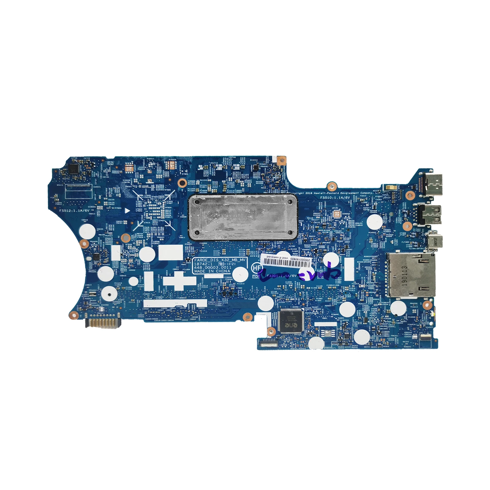 18742-1 Laptop Motherboard For HP Pavilion X360 14-DH L51138-601 Notebook Mainboard CPU i3 i5 i7 8/10th Gen Full Tested