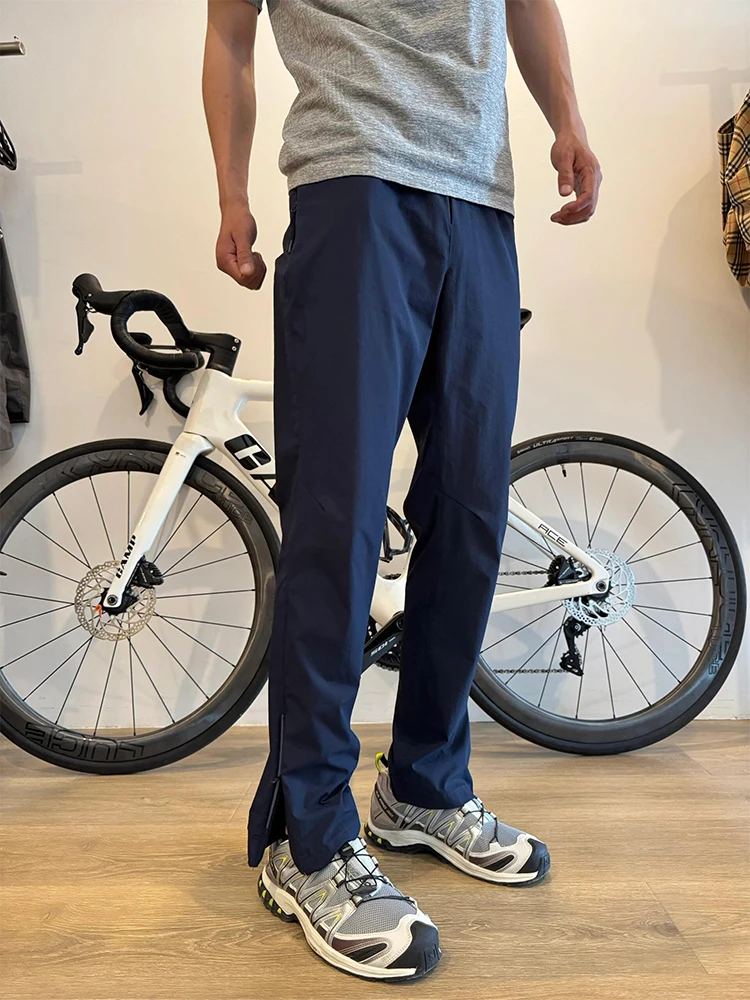 سراويل رياضية خفيفة الوزن من الحرير الجليدي سريعة الجفاف للرجال صيفية لركوب الدراجات في الهواء الطلق سراويل مستقيمة الساق كاج...