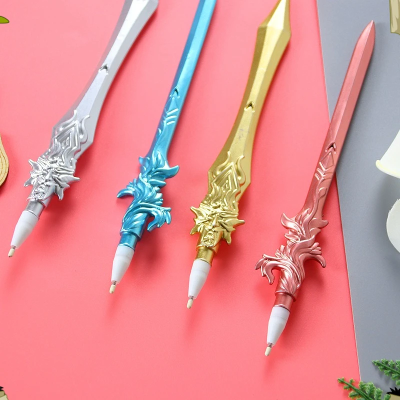 12 Pcs Gel Pens Creative Stationery Student Writing Tools Water-based Pen Vintage Writing Supplies