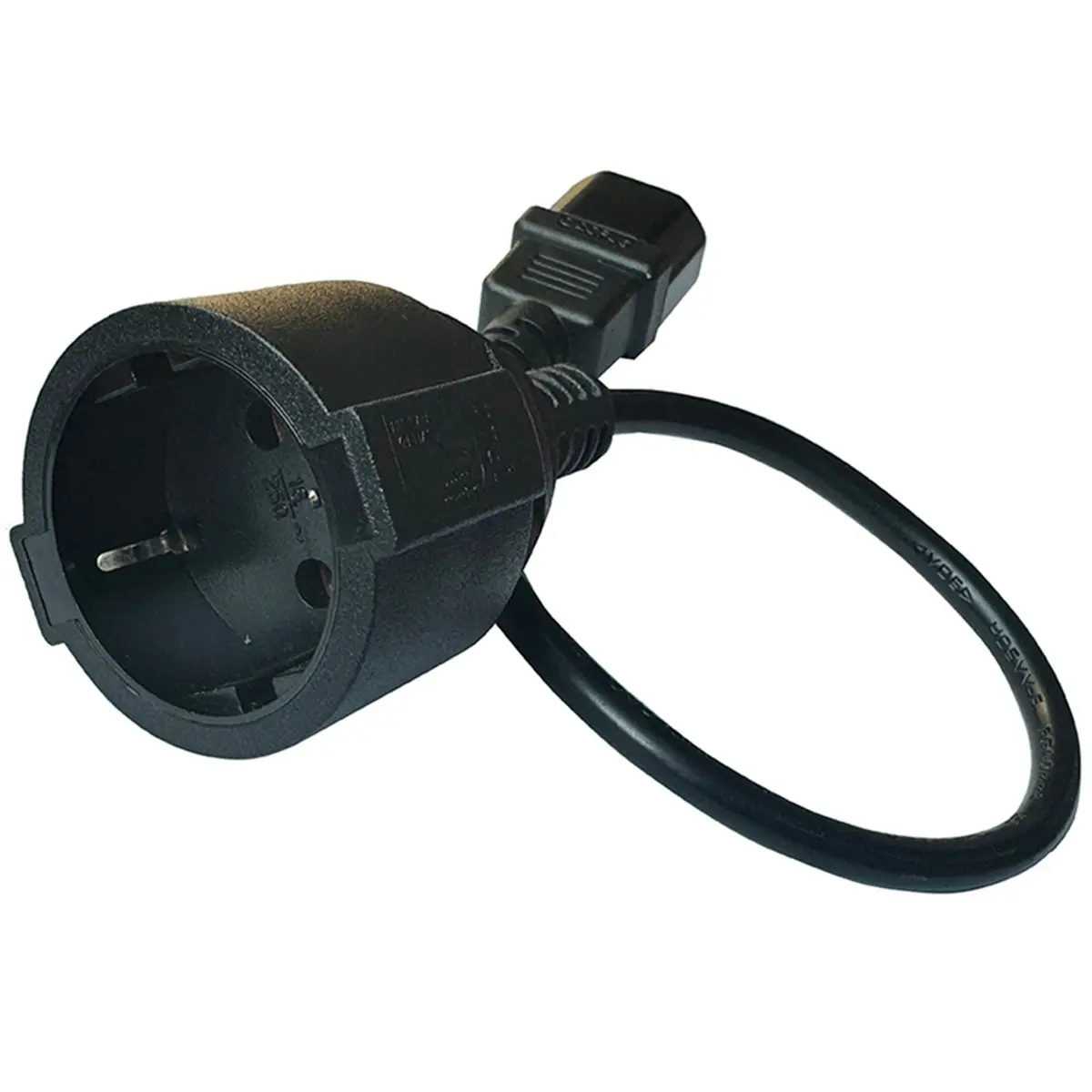 A78I PDU UPS Cable IEC C14 to Euro Schuko Socket Power Extend Cable 30cm Schuko CEE7/4 Power Extension Cord Power Cord