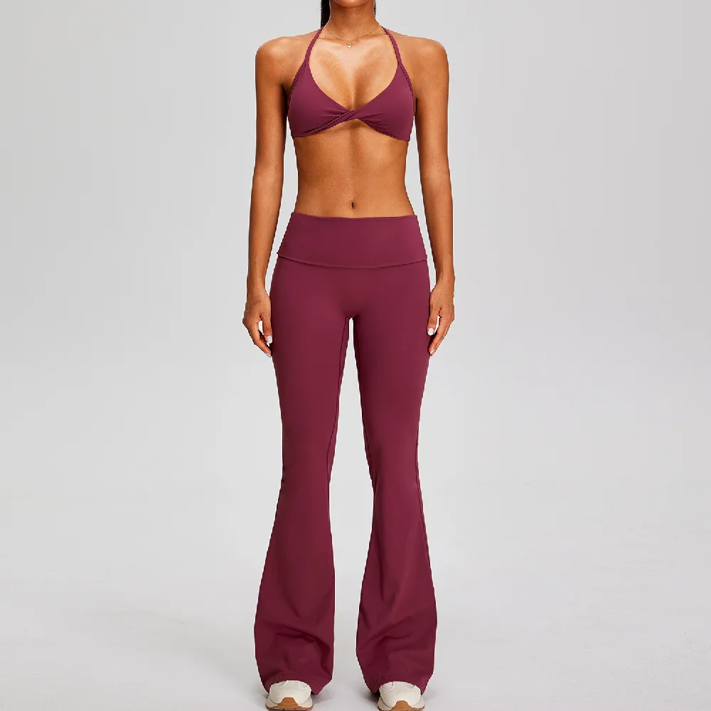 2 Pieces Fitness Suit Sports Outfits Gym Clothes Women's Tracksuits Workout Bra Athletic Wear Female Yoga Clothing Sportswear