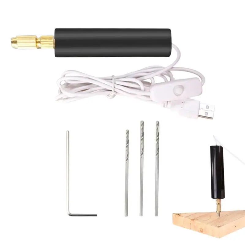 

Hand Drill For Crafts USB Tools For Resin Art Portable Drill Hand Drill Resin Tool Multi-Purpose 10W For Jewelry Making Resin