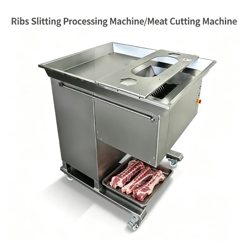 Commercial Automatic Bone Cutting Machine Electric Fresh Meat Cutter For Processing Pork Ribs Chicken Duck Fish Mutton Bones
