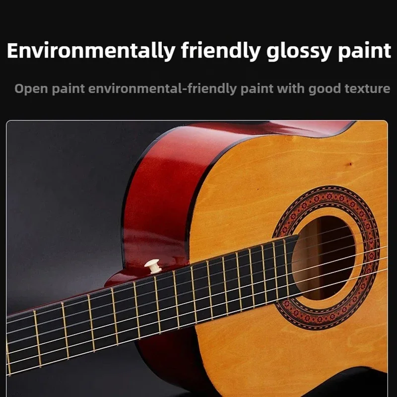 Wooden Classical Guitar Beginner Introductory Practice Yoga Meditation Elegant Guitar 30 Inches 34 Inches Musical Instruments