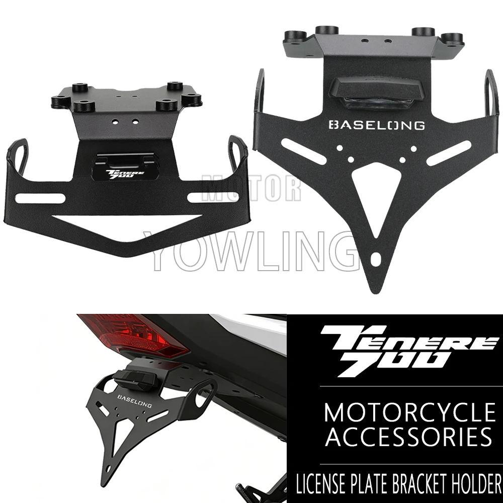 

Держатель номерного знака, кронштейн, аккуратное устройство для устранения крыльев для Yamaha TENERE 700/Rally/WORLD RAID/RALLY TENERE700 T7 2019-2026
