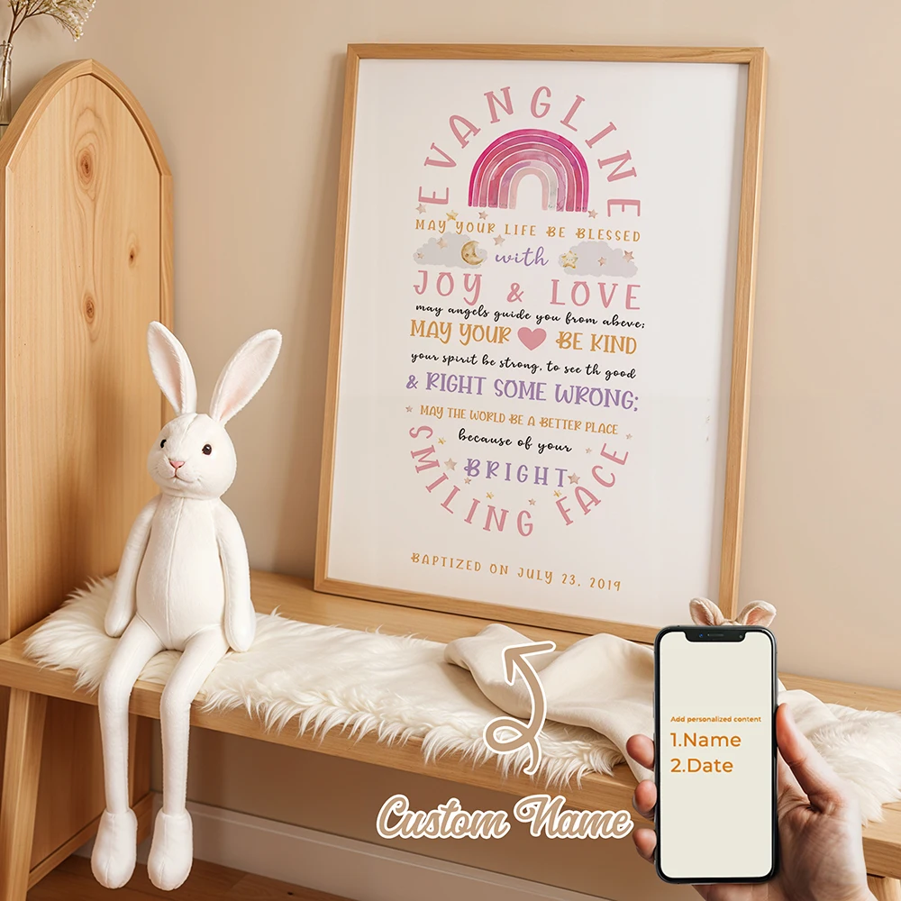 شخصية التعميم نعمة المعمودية مخصص جدار الفن الطباعة قماش اللوحة المشارك صورة غرفة المعيشة ديكور المنزل #1