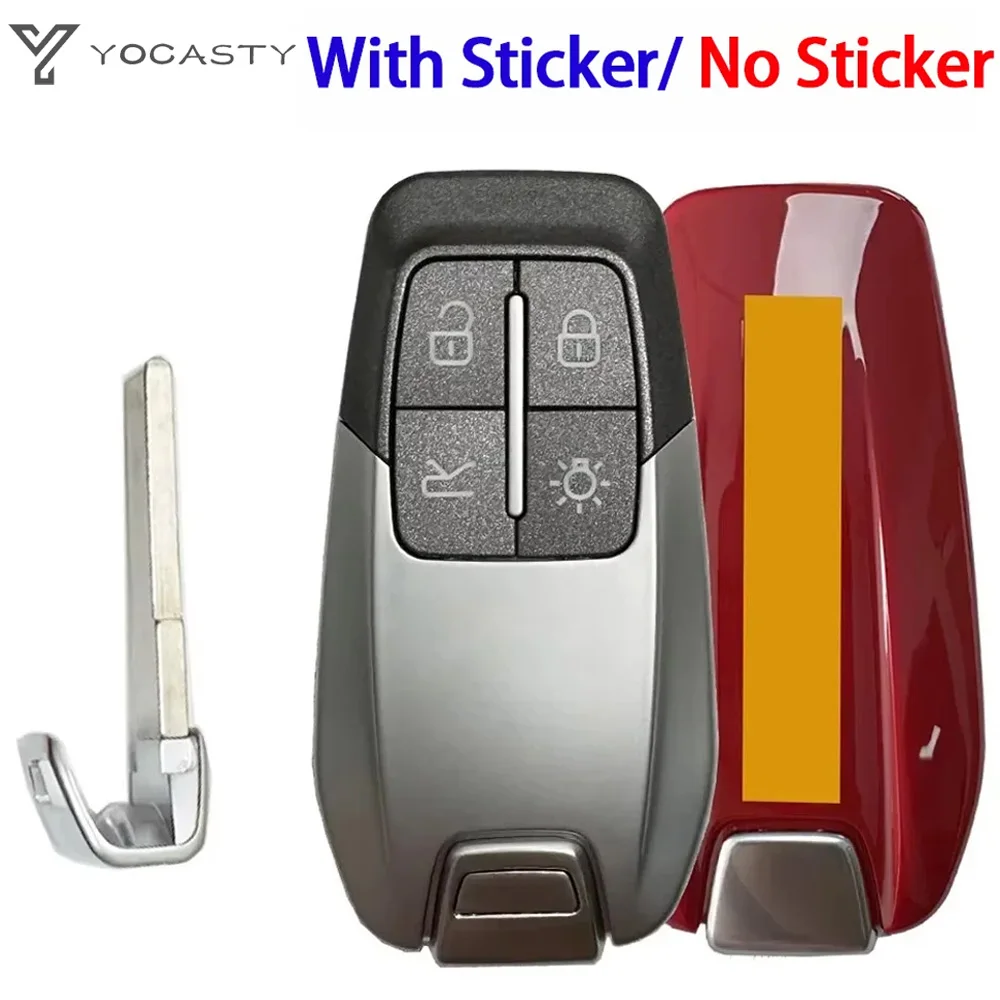 YOCASTY Remote Fob Car Key Shell Case Cover 4 Button For Ferrari 2014-2020 458 588 488GTB LaFerrari CS094004