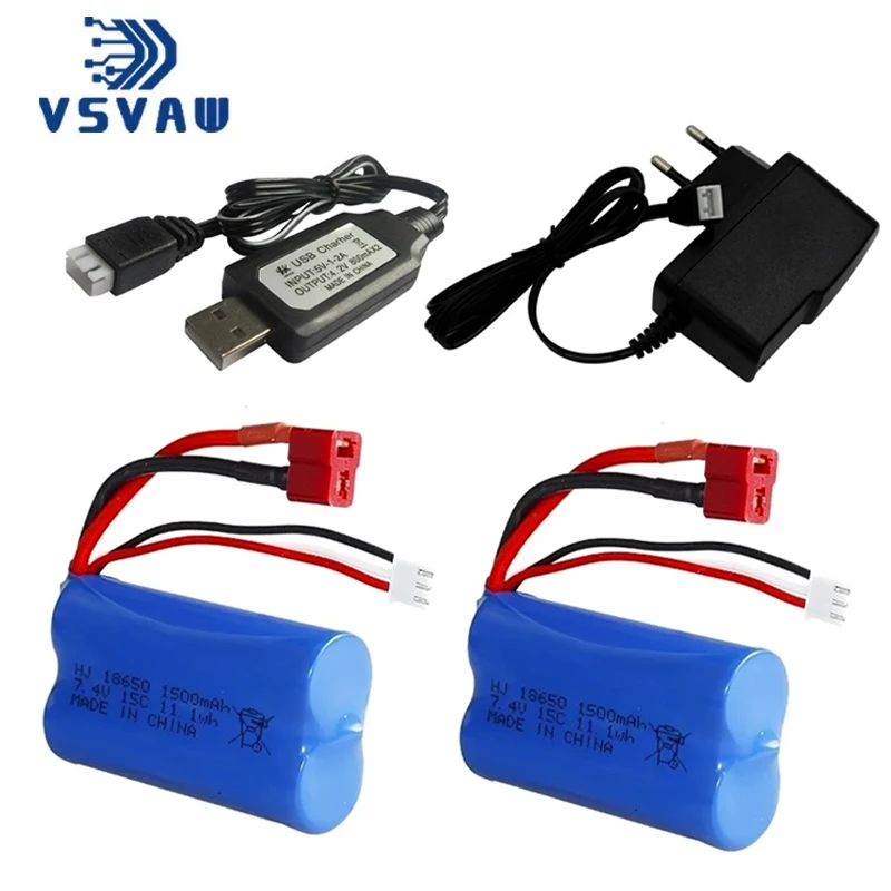 7.4V 3000mAh 18650 Lipo Battery for Wltoys 10428 /12428/12423 RC Car Parts 2s 7.4v battery For Wltoys 144001 A959-B A969-B Q46