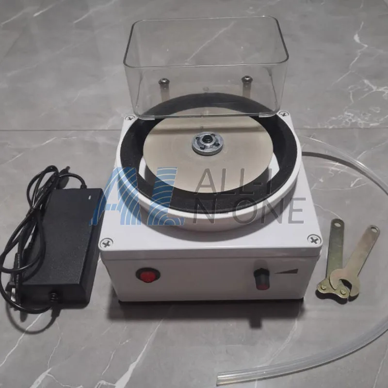 Portable Sharpener with Water Cooled System and Electric Flat Grinder 125mm for Lapidary Work