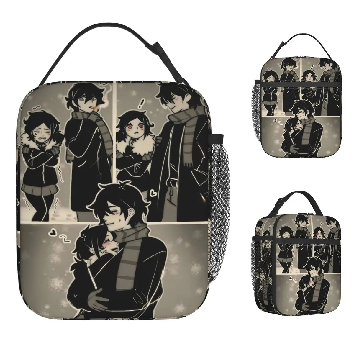 

Изолированная сумка-холодильник для обедов Andrew Ashley The Coffin Of Andy And Leyley, большая сумка-тоут для еды, контейнер для ланча для девочек и мальчиков