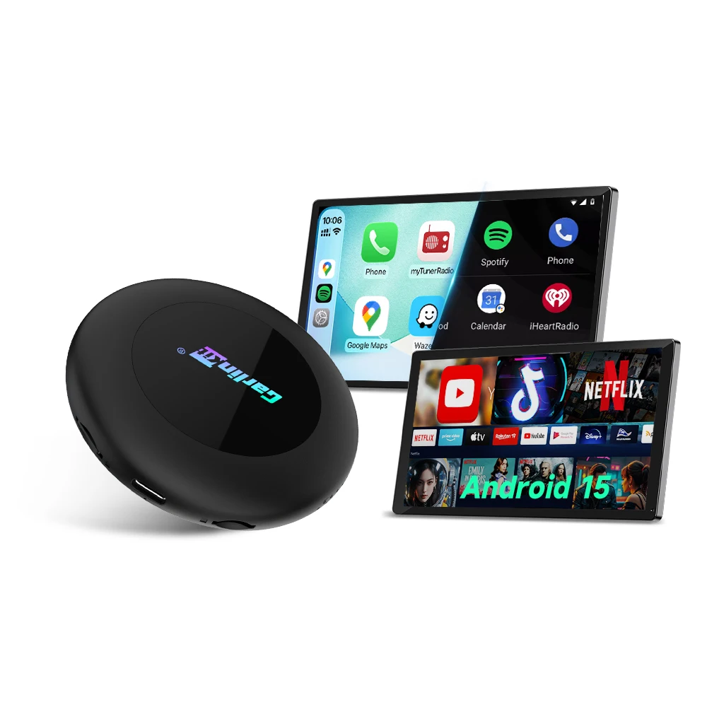 CarlinKit Android 16 Ultra 2 CarPlay Ai Box CQ4390 8G+128GB Bildschirmspiegelung Kabelloses Android Auto Split-Screen FOTA Für Netflix