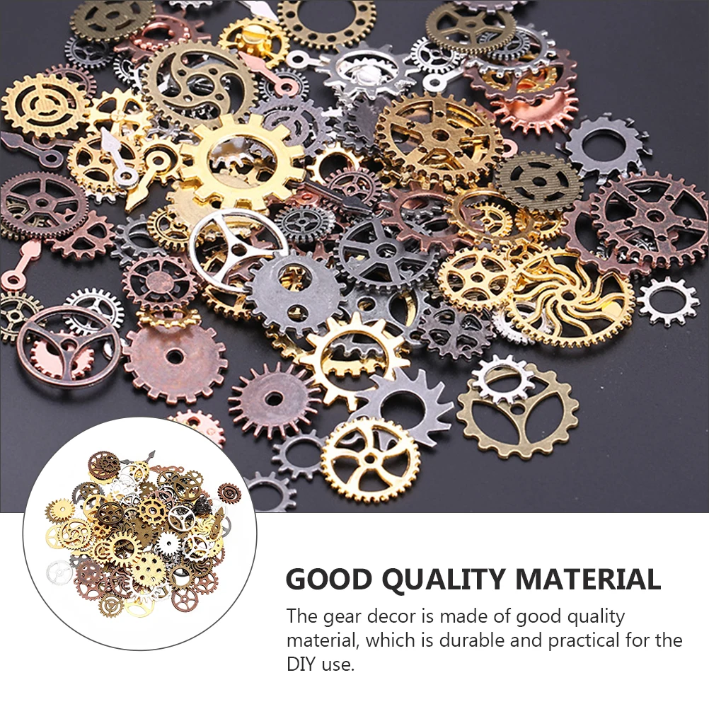 

DIY Gear Accessories Durable Punk Style Craft nament Alloy Iron Material Perfect for DIY Use Large Quantity Set
