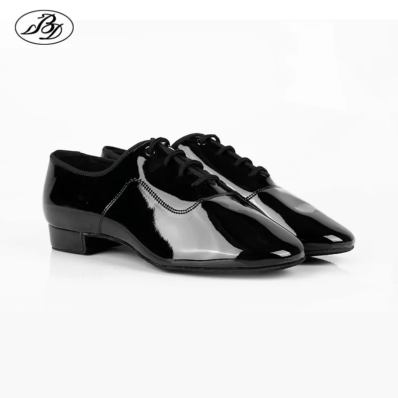 Boys Standard Dance Shoes BD702 Black Straight Dance Shoes Dancesport Shoes Ballroom Dance Shoe Waltz Tango Foxtrot Quickstep