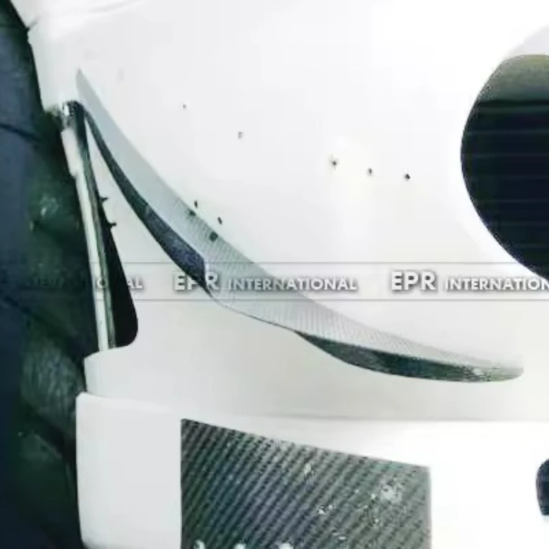 For Mitsubishi Evolution 5/6 modification, front bumper carbon fiber air knife blade spoiler fin, personalized installation