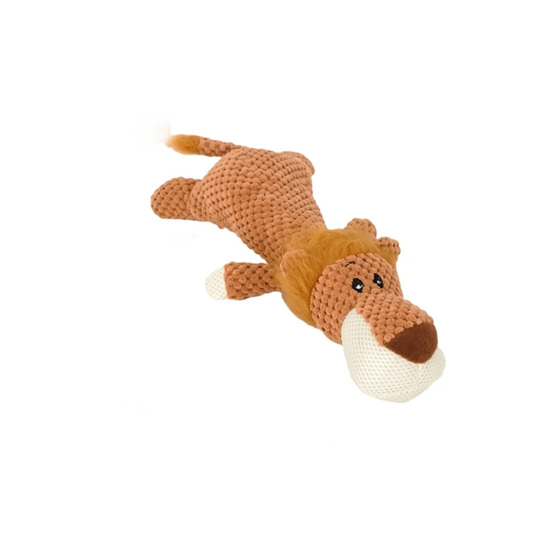 Chien en peluche loup mousse