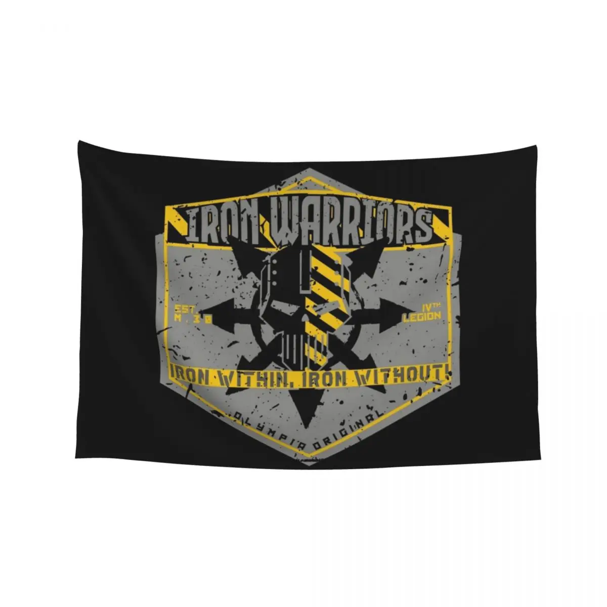 

Iron Within Iron Without Iron Warriors Tapestry Home Supplies Wall Decorations Kawaii Room Decor Tapestry