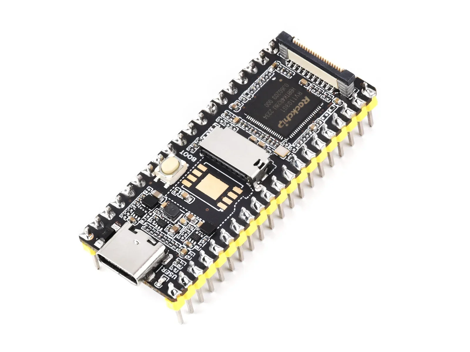 LuckFox Pico / Pico Plus RV1103 Linux Micro Development Board، يدمج معالجات A-RM Cortex-A7/RISC-V MCU/NPU/ISP