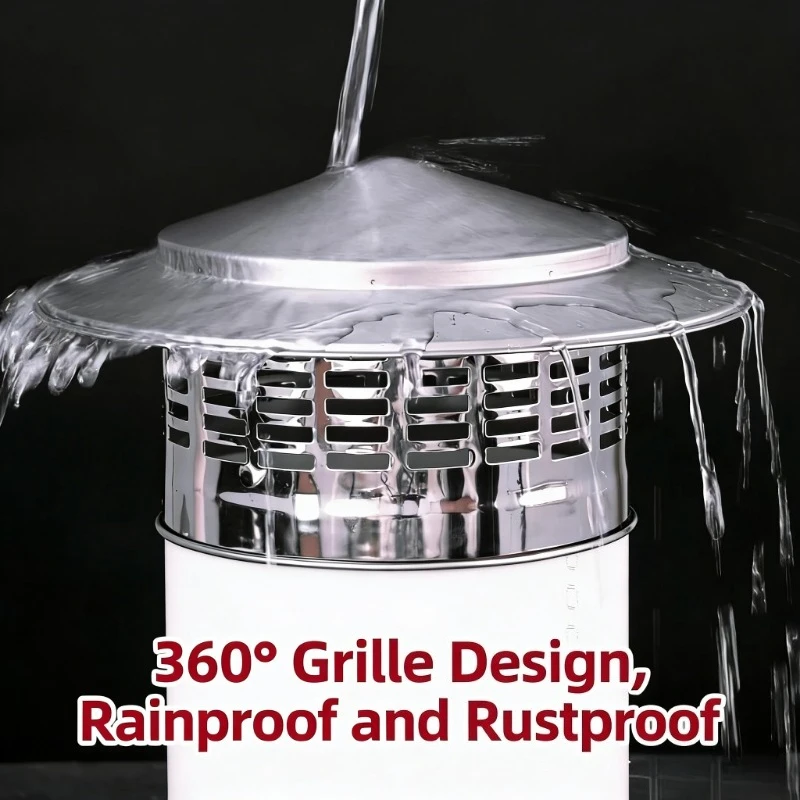 304 Stainless Steel Ventilation Cover  Bird and Rodent Protective  Rainproof  Exhaust and Ventilation Function