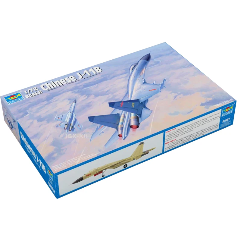 Trumpeter 01662 1/72  Chinese J11B J-11B Flanker B Fighter Aircraft Craft Plastic Assembly Model Toy Gift Building Kit