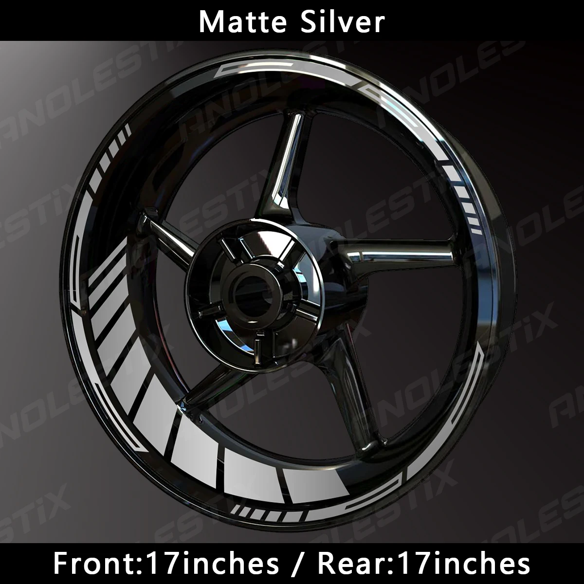 Reflective Motorcycle Wheel Stickers Hub Decal Rim Stripe 17 Inch Fit For YAMAHA Honda Kawasaki Suzuki BMW KTM Husqvarna Triumph image 3