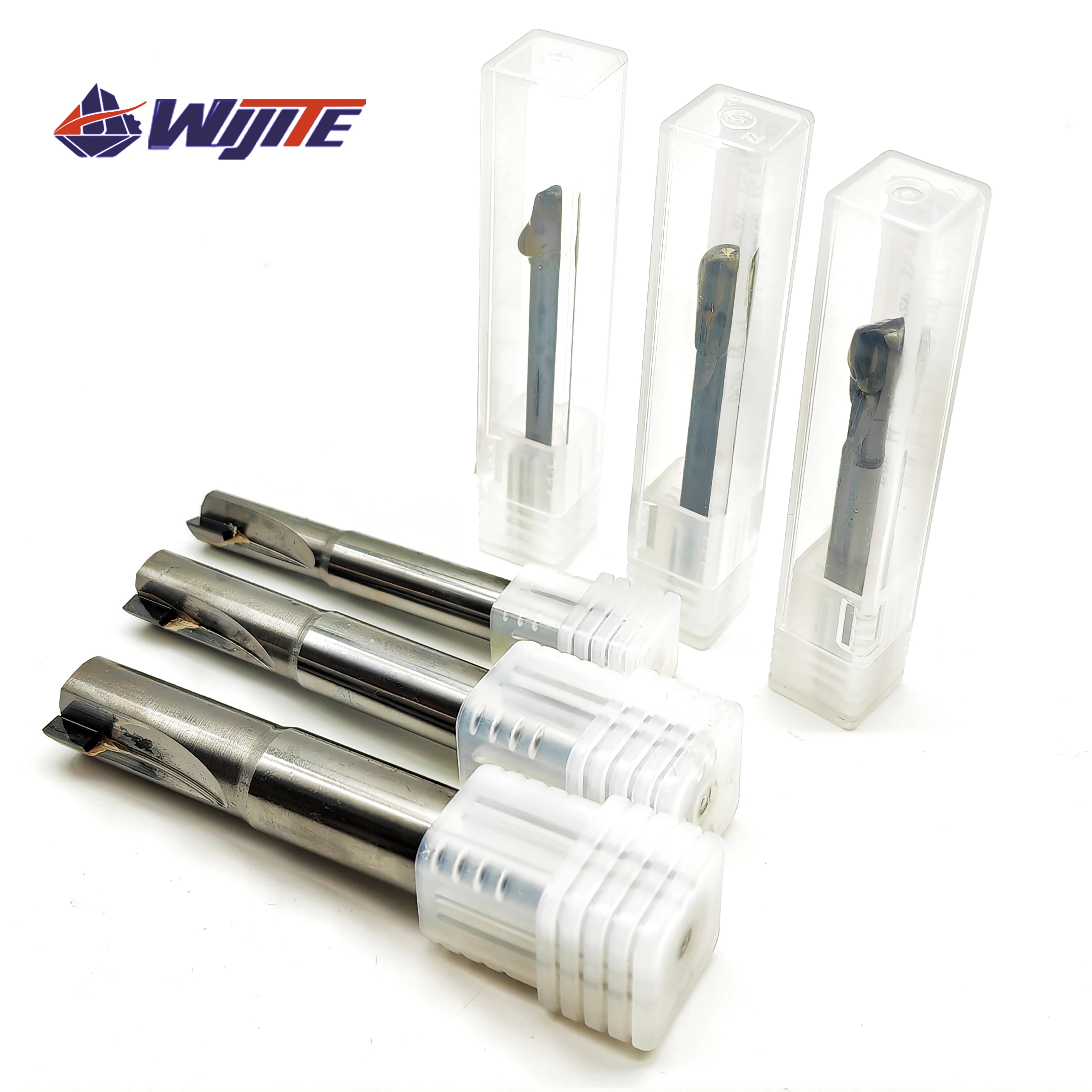 Imagem -04 - Fresa de Diamante Pcd Fibra de Vidro de Fibra de Carbono Ferramenta de Usinagem de Baquelite Cnc Carbide Gravura Bits Moinho de Fim