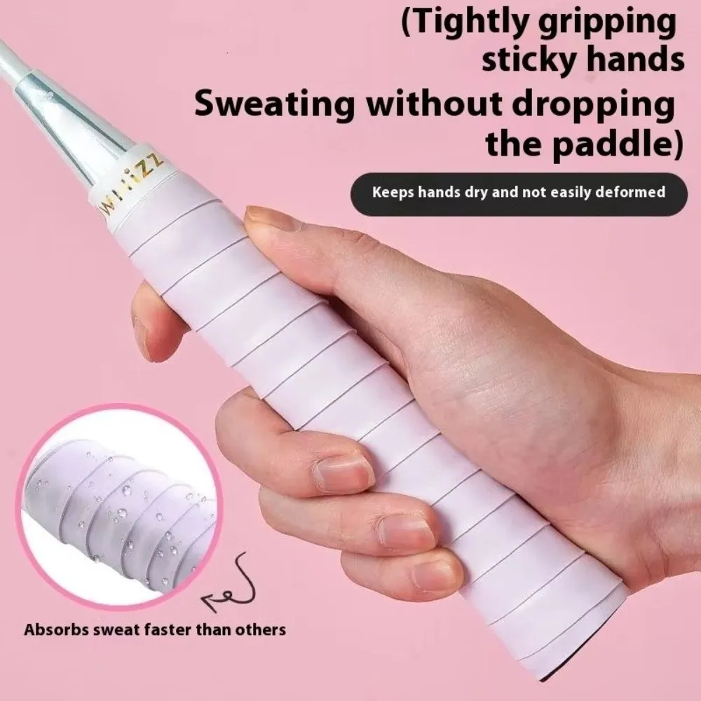 5PCS PU Racket Grip Tape Soft Touch Anti Slip Racket Overgrip Shock-Absorbing Wear-resistant Badminton Grip Tape