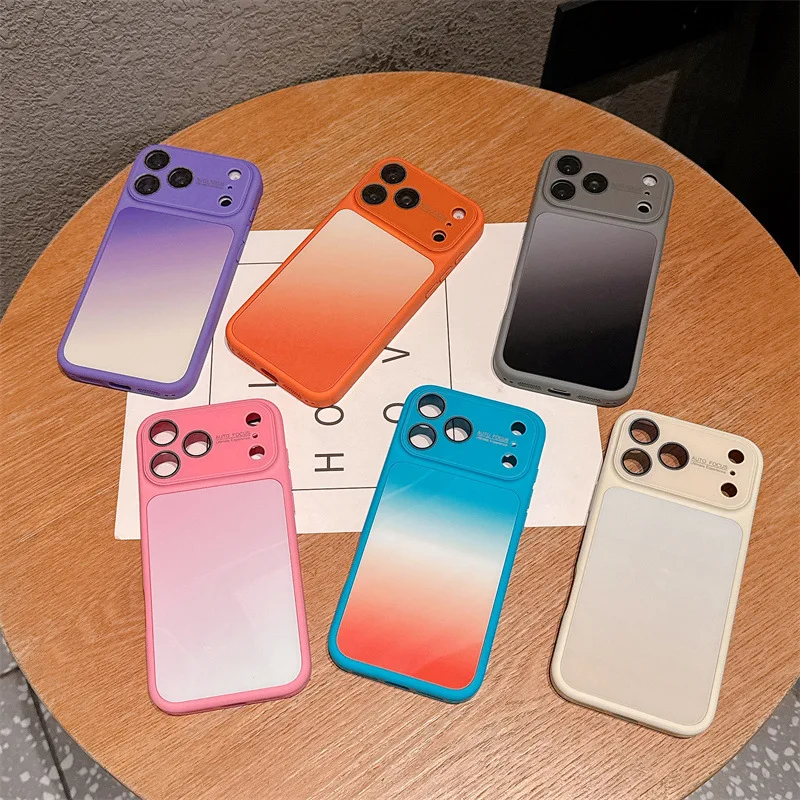 Luxuriöse Candy-Farben Farbverlauf Handyhülle für iPhone 17 16 15 14 Pro …