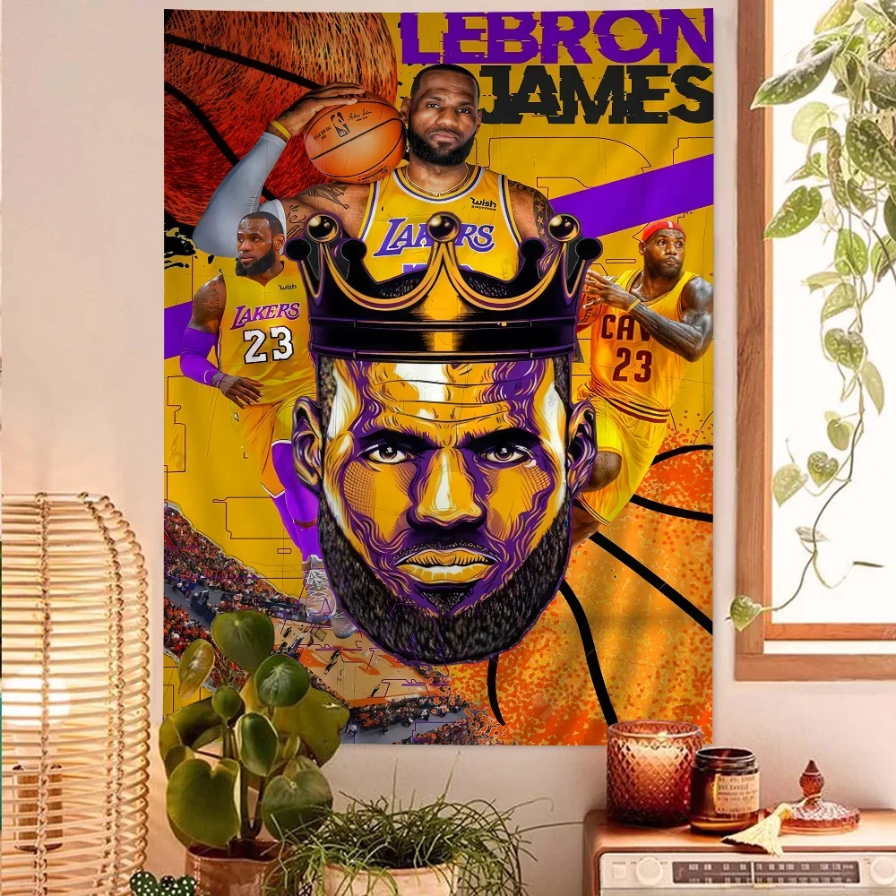 منشفة ناعمة ماصة للاعبي كرة السلة للأطفال ، منشفة السباحة ، أنيمي ، الشاطئ ، السباحة ، السفر ، التخييم ، الهدايا ، الأطفال ، L-lebrone ، جيمس #1