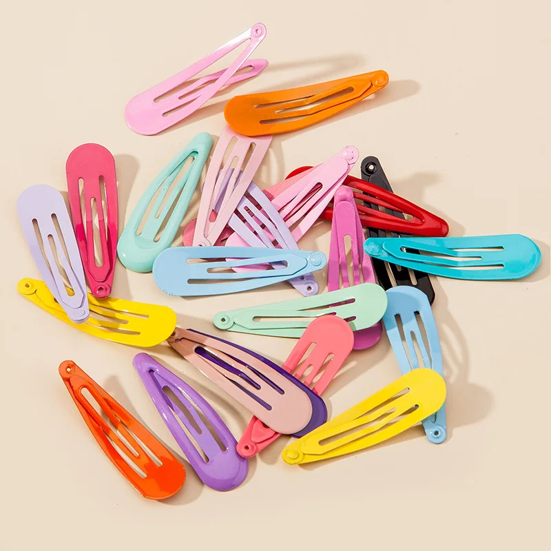 Girls Hair Clips 2 Inch Non-Slip Metal Hair Barrettes For Kids Baby Women Teens Toddlers Kawaii Candy Color Hair  Accessories