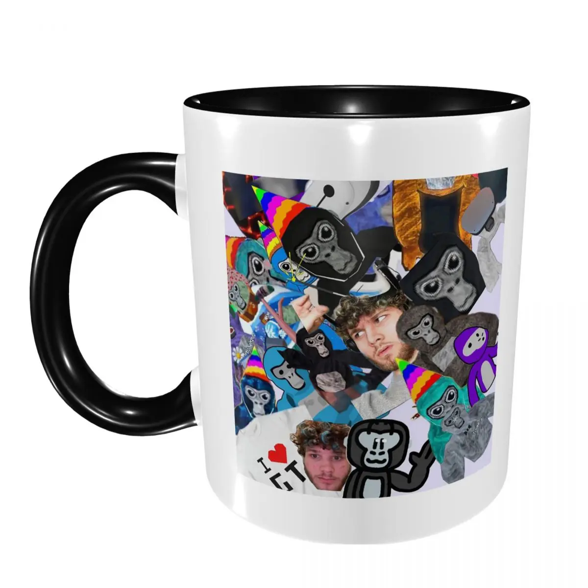 Gorilla Tag Monkey Mug Funny Ceramic Coffee Cups Tea Mugs Milk Cup Drinkware Gifts for Friends